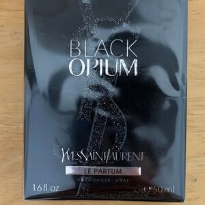 Yves Saint Laurent Black Opium Le Parfum - Black with Silver Accents NEW SEALED